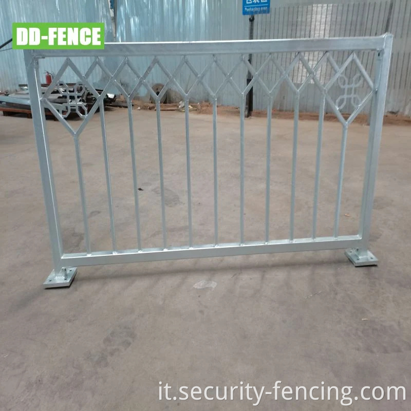 Recinzione pedonale in acciaio zincato in vendita Qatar pedonale guardrail